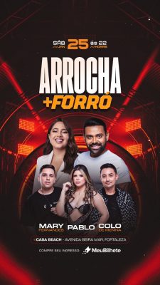 Evento Arrocha Forró com Mary Fernandes Pablo Sáb 25 PSD Editável