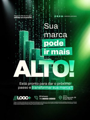 Agência Publicidade Propaganda Sua Marca Pode Ir Mais Alto PSD Editável