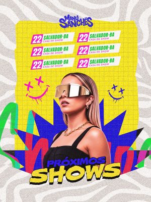 Flyer Próximos Shows Social Media Feed PSD Editáve