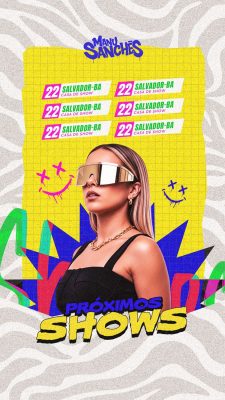 Flyer Próximos Shows Social Media Story PSD Editáve