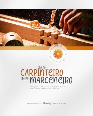 Dia do Carpinteiro e Marceneiro Celebrando o Talento PSD Editável