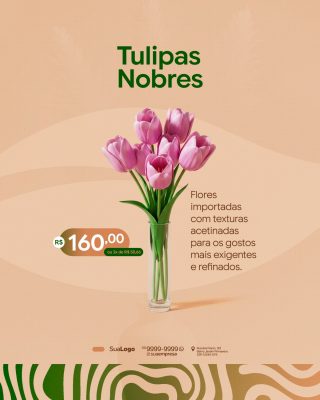 Coleção Floricultura Anúncio Loja de Flores Social Media PSD Editável