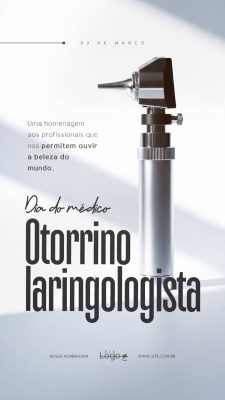 Dia do Médico Otorrinolaringologista 03 de Março Social Media PSD Editável