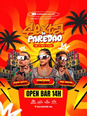 Flyer Sexta do Paredão Social Media Feed PSD Editável