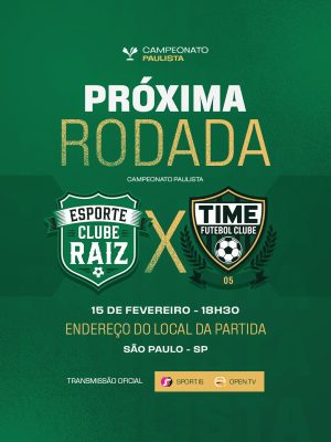 Campeonato Paulista Próxima Rodada SD Editável