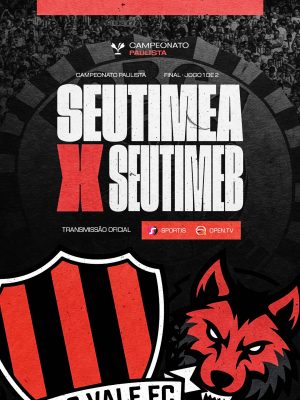 Campeonato Paulista Final Jogo 1 de 2 Seutimea x Seutimeb PSD Editável