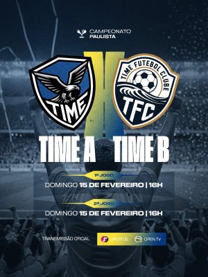 Campeonato Paulista Time A x Time B 15 de Fevereiro PSD Editável