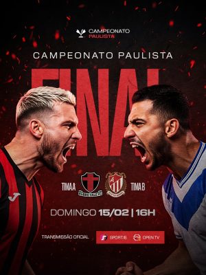 Campeonato Paulista Final Atlético Aurora x Rubro Vale FC PSD Editável