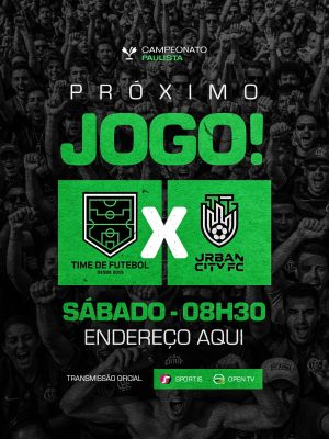 Campeonato Paulista Próximo Jogo Futebol PSD Editável
