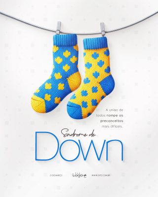 Dia Internacional da Síndrome de Down 21 de Março Social Media PSD Editável