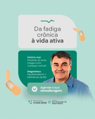 Fadiga Crônica à Vida Ativa Agende Sua Consulta Agora PSD Editável