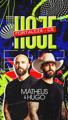 Show Matheus e Hugo em Fortaleza CE Flyer Vertical PSD Editável