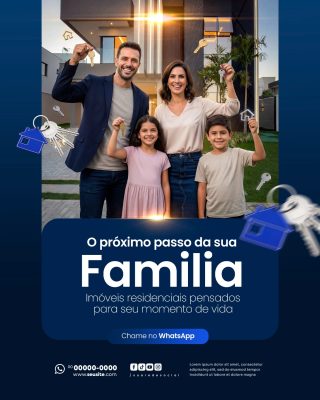 Corretor de Imóveis Social Media PSD Editável