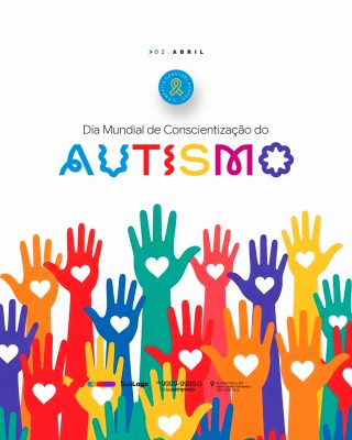 Autismo 02 de Abril Dia Mundial Conscientização Arte PSD Editável