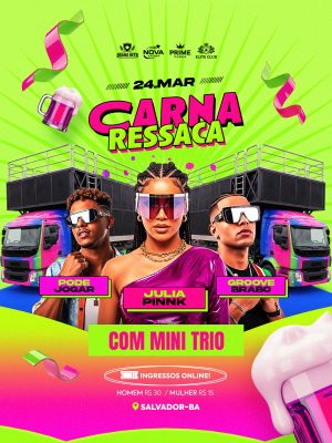 Flyer Carna Ressaca Social Media Feed PSD Editável