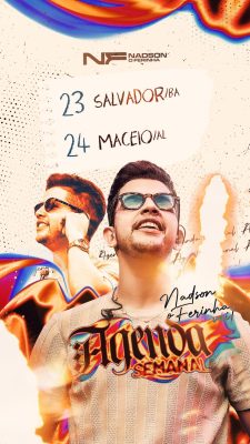 Agenda Semanal Nadson o Ferinha Salvador Maceió PSD Editável