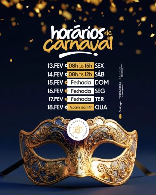 Horários de Carnaval Loja Social Media PSD Editável