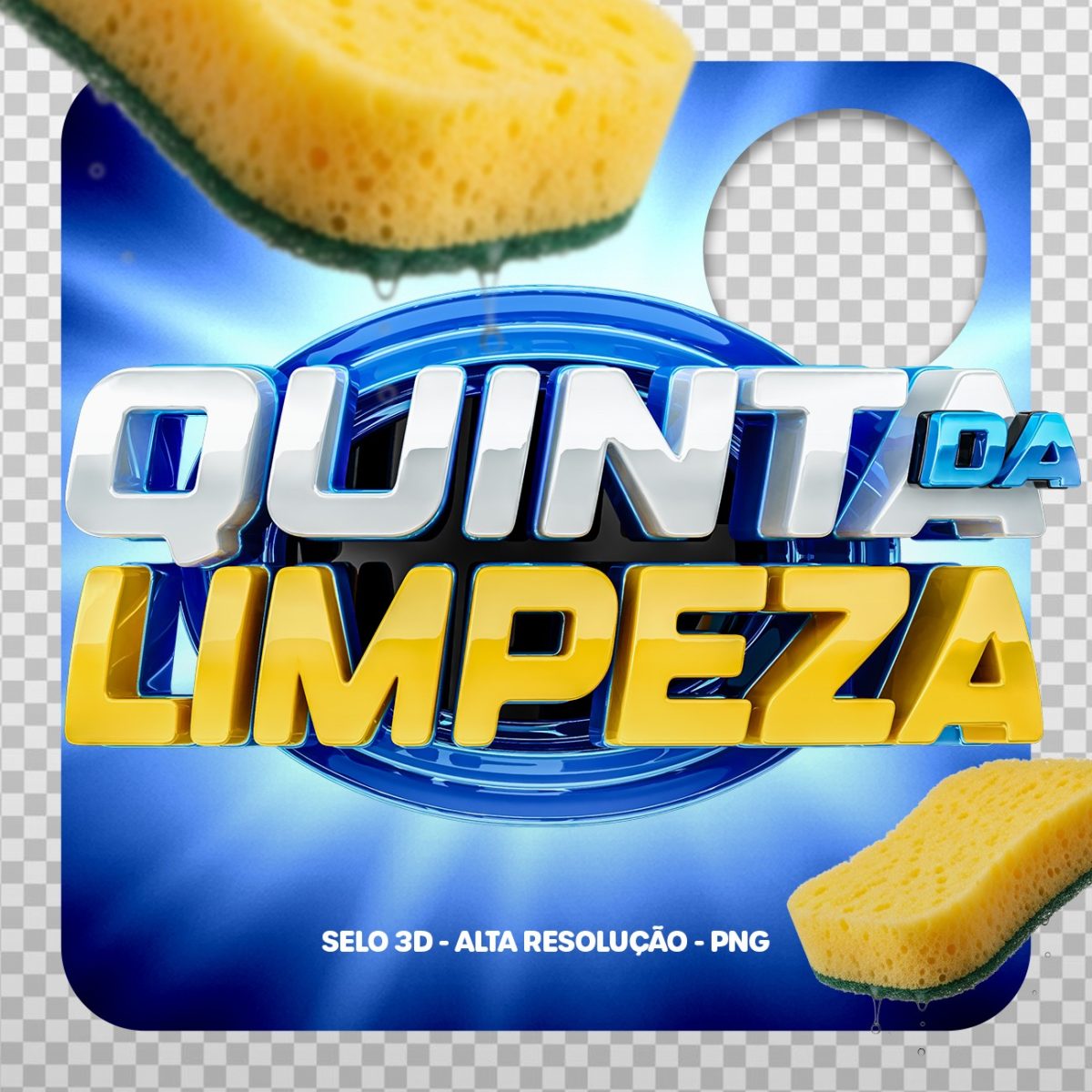 Quinta da Limpeza Selo 3D PSD 