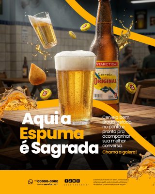 Bar e Boteco Social Media PSD Editável