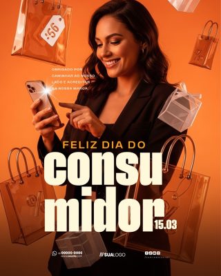 Dia do Consumidor 15.03 Design para Redes Sociais PSD Editável