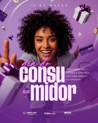 Dia Do Consumidor 15 de Março  Social Media PSD Editável