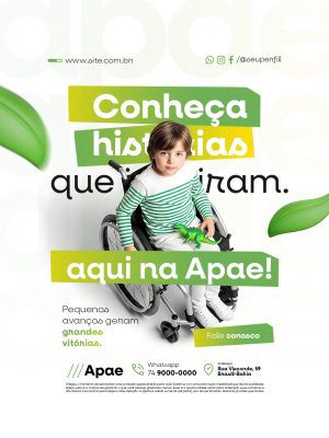 APAE Conheça Histórias Que Expiram Pequenos Avanços Grandes Vitórias PSD Editável