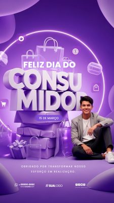 Story Dia do Consumidor 15 de Março Modelo Promoção PSD Editável
