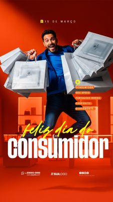 Story Dia do Consumidor 15 de Março Celebração Especial PSD Editável