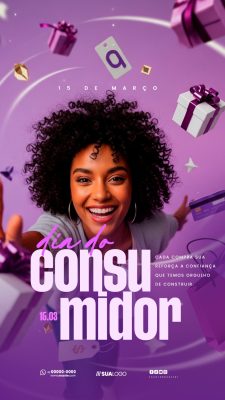 Story Dia do Consumidor 15 de Março Banner de Ofertas PSD Editável