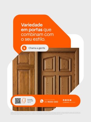 Variedade em Portas Que Combinam Com o Seu Estilo PSD Editável