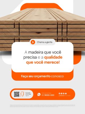Madeira Promoção Qualidade Você Merece Faça Orçamento PSD Editável