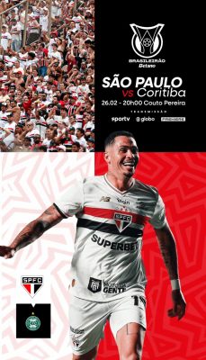 Futebol São Paulo vs Coritiba Brasileirão Betano  PSD Editável