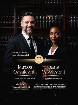 Advocacia e Consultoria Jurídica PSD Editável