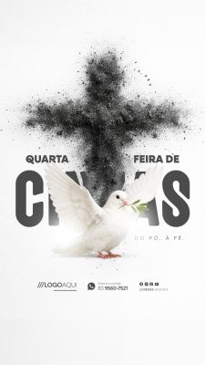 Story Quarta Feira de Cinzas18 de Fevereiro PSD Editável