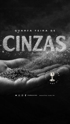 Story Quarta Feira de Cinzas 18 de Fevereiro PSD Editável