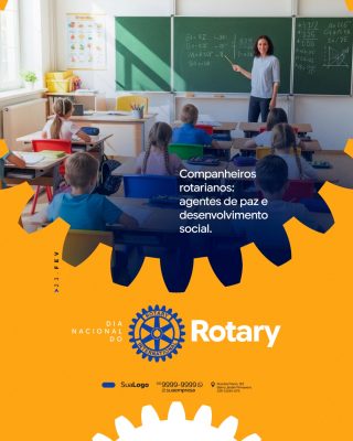 Dia Nacional do Rotary 23 FEV Agentes de Desenvolvimento Social PSD Editável