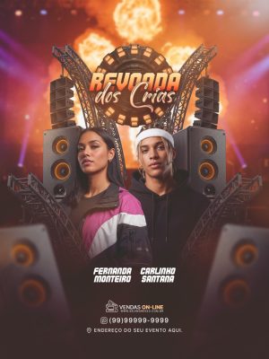 Revogada dos Crias Fernandes e Carlinho Evento Balada PSD Editável