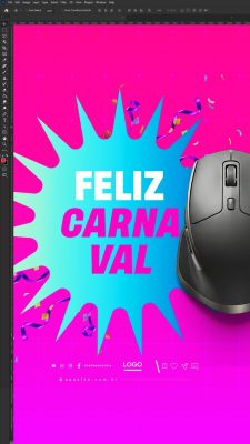 Story Feliz Carnaval Loja Eletrônicos PSD Editável