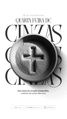 Quarta-feira de Cinzas 18 de Fevereiro PSD Editável