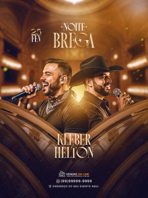 Noite Brega 25 Fev Kleber Helton Vendas Online PSD Editável