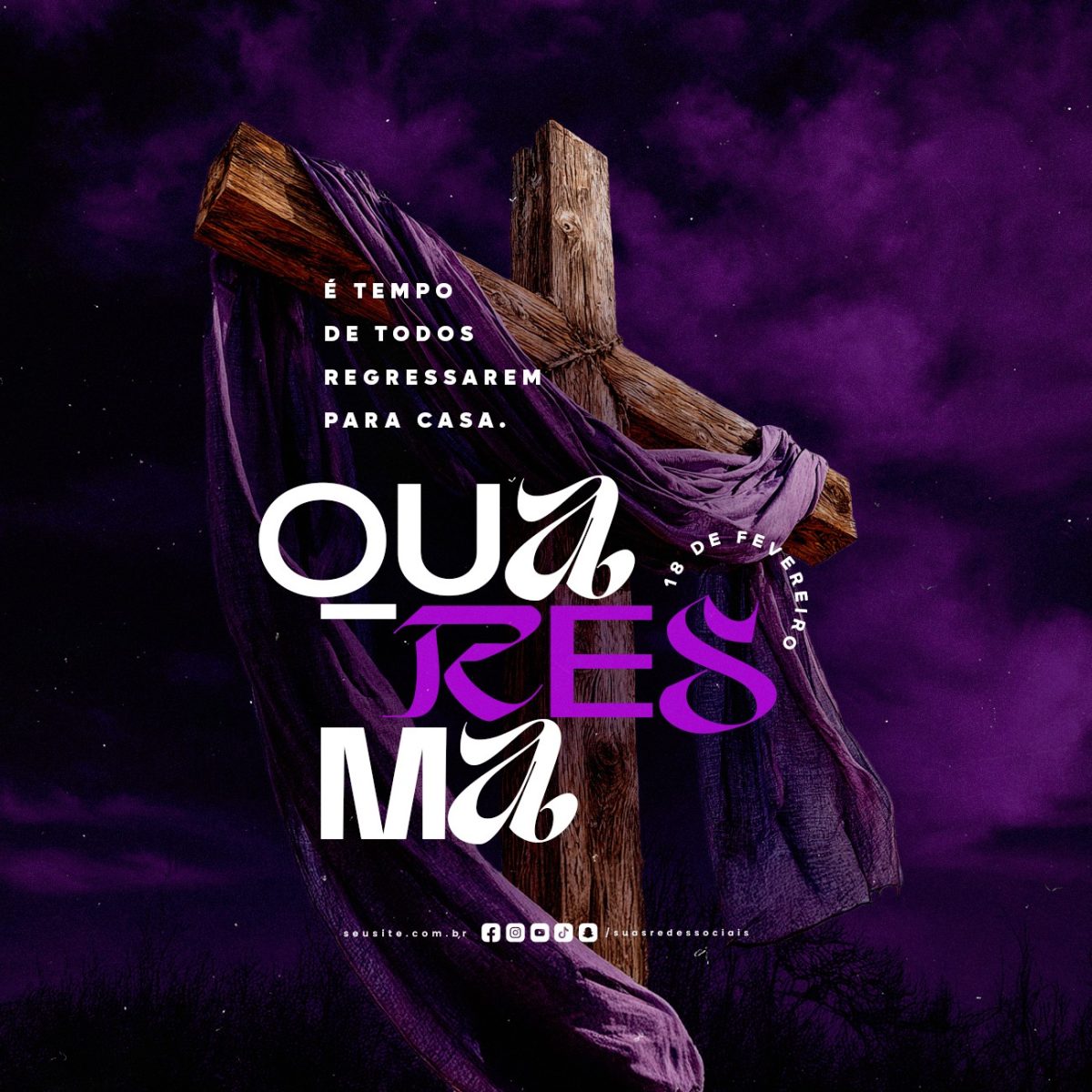  Início Quaresma 18 de Fevereiro PSD Editável