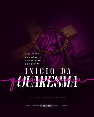 Início da Quaresma 18 de Fevereiro PSD Editável