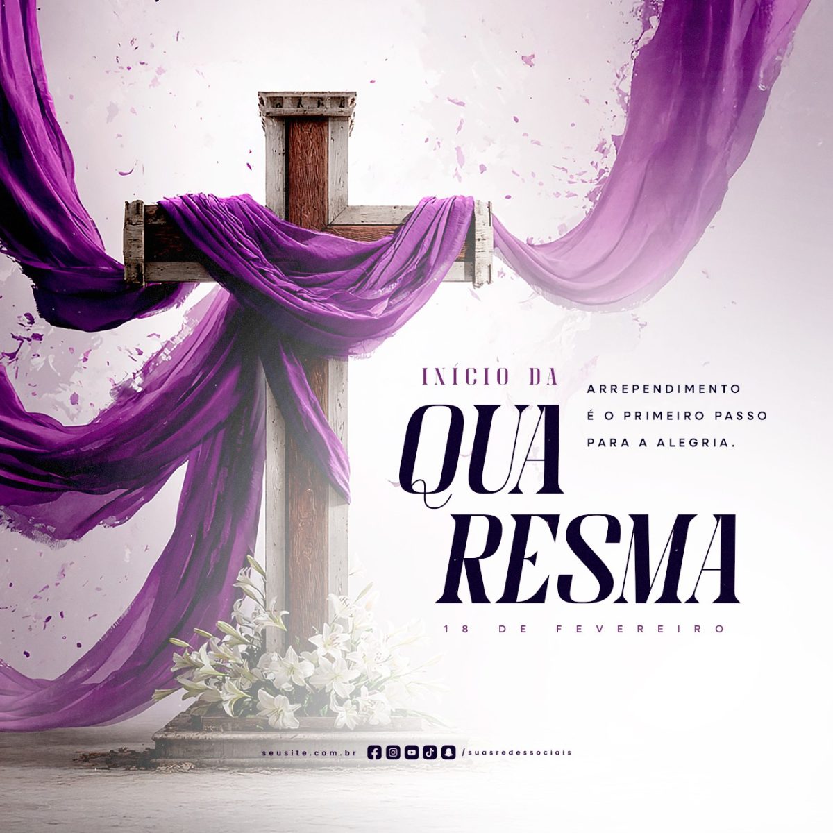  Início Quaresma 18 de Fevereiro PSD Editável