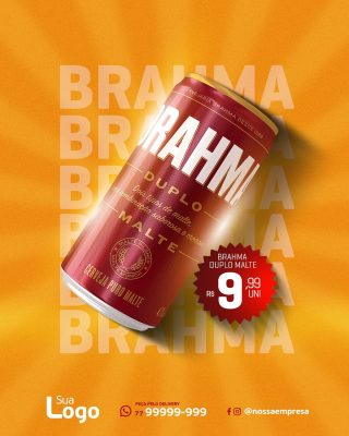 Brahma Duplo Malte Oferta Especial 9,99  PSD Editável