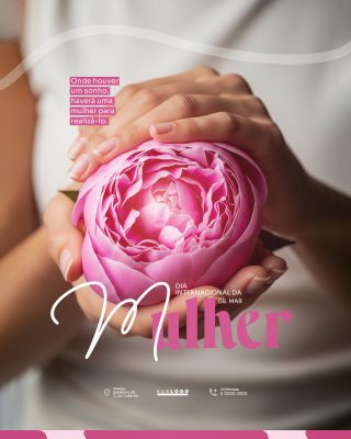 Mulher Dia Internacional da Mulher 08 Março Post Celebrativo PSD Editável