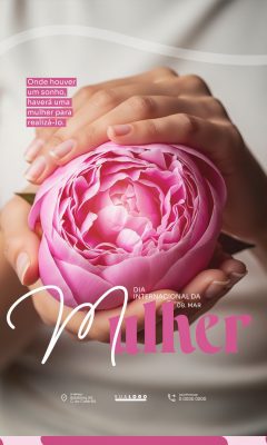 Mulher Dia Internacional 8 de Março  PSD Editável