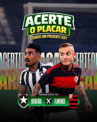 Acertou o Placar Ganhe um Presente VIP Campeonato Carioca PSD Editável