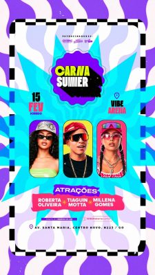 Flyer Story Próximos Shows Carna Summer Editável