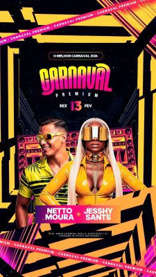 Flyer Story Próximos Shows Carnaval Premium 2026 O Melhor Carnaval PSD Editável