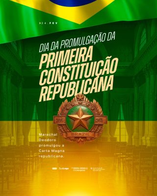 Dia da Promulgação da Primeira Constituição Republicana PSD Editável